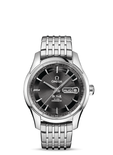 Omega De Ville Hour Vision Co-Axial Annual Calendar Stainless Steel / Slate / Bracelet